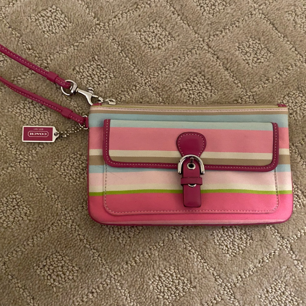 COACH wrist wallet with front pocket